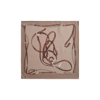 Ralph Lauren Purple Label Silk Scarves Unisex Umber