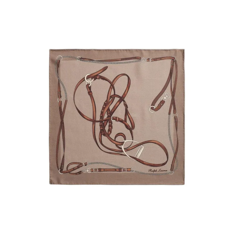 Ralph Lauren Purple Label Silk Scarves Unisex Umber-0