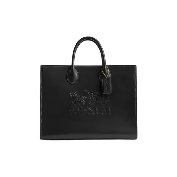 COACH Ace Premium Calfskin Tote Bag Shopping Bag Shoulder Bag Crossbody Bag Handbag Large Size Women's Black