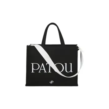 Patou Logo Printed Top Handle Bag