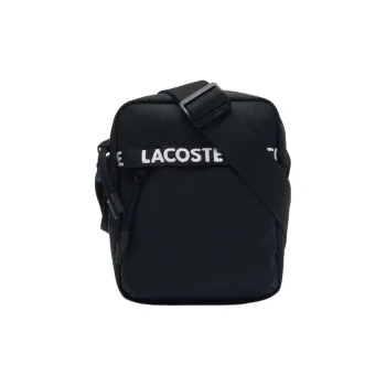 LACOSTE Recycled Polyester Camera Bag Shoulder Bag Crossbody Bag Regular Men's Black