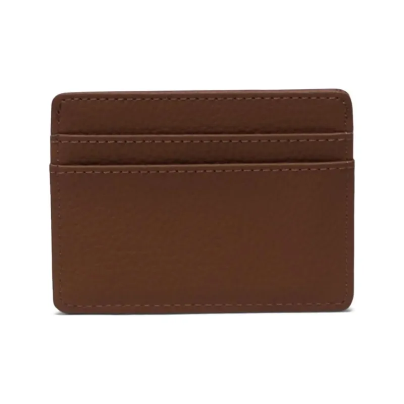 Herschel Pure Vegan Leather Card Holder Unisex Saddle Brown-2
