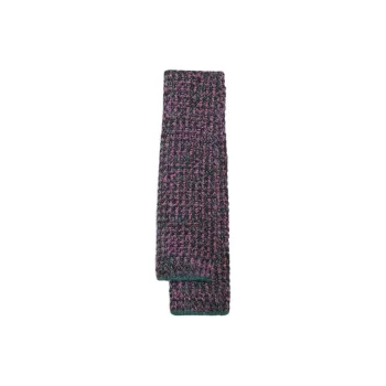 CHANEL Knit Scarves Women's Dark Purple