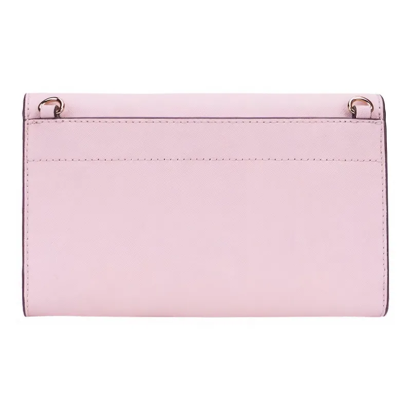 MICHAEL KORS Jet Set Travel Cow Leather Envelope Bag, Crossbody Bag Women's Pink-2