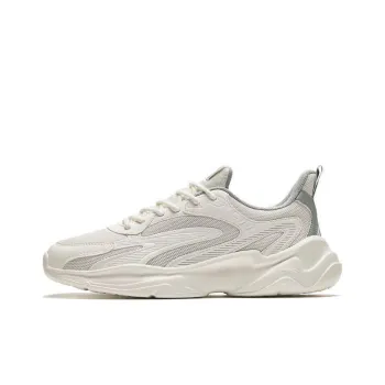 Anta Cushioning Slip Resistant Low Top Casual Shoes Women's White Green