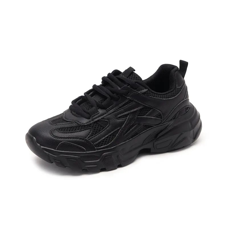Warrior Cushioning Breathable Height Increasing Low-Top Chunky Sneakers Unisex-2