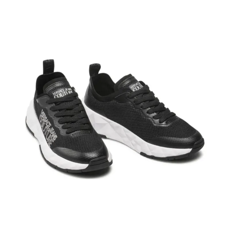 VERSACE JEANS Low Top Casual Shoes Women's Black-1