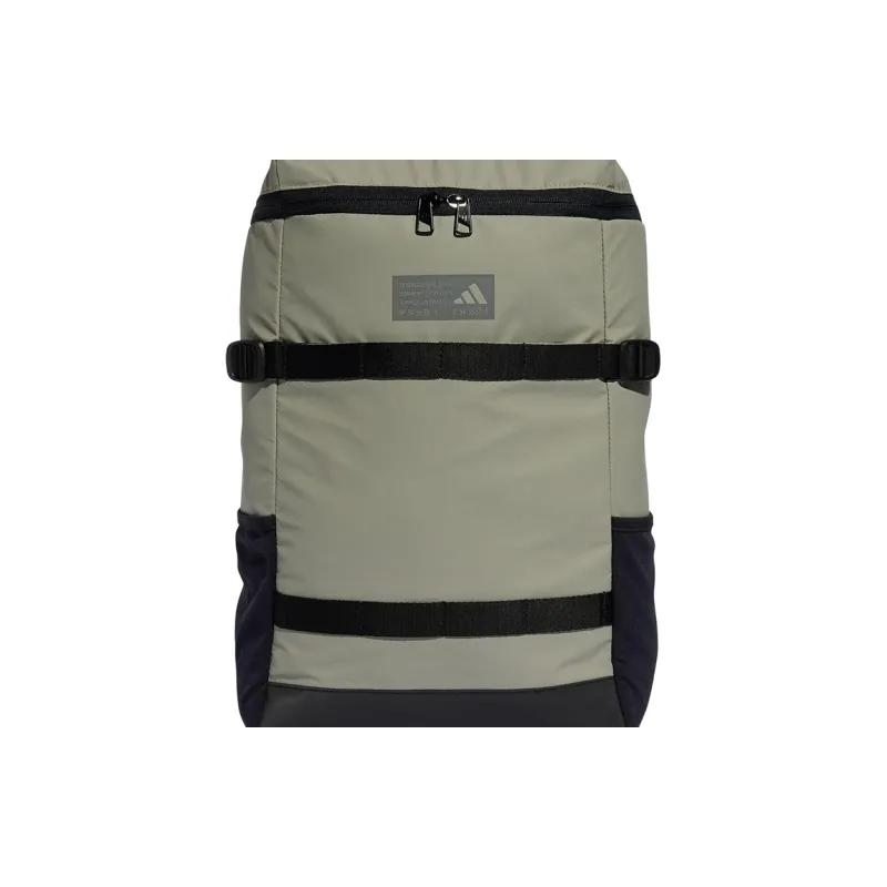 Adidas Polyurethane Backpack Regular Unisex Pebble Silver Gray & Black & Gray-4