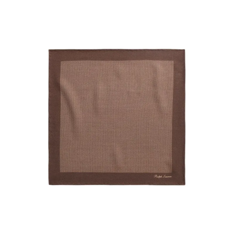 Ralph Lauren Purple Label Silk Scarves Unisex Brown-0