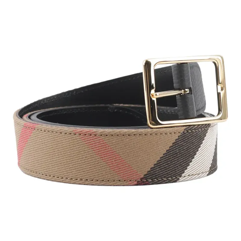 Burberry Cow Leather Belts Women's Brown Width 3cm-2