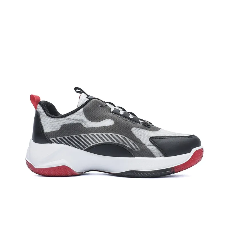 Warrior Warrior Wear resistant And Lightweight Low Top Basketball Shoes Men's White Black Red-1