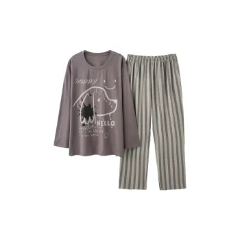 CHUDUAN Pajama Set Men's Rose Brown