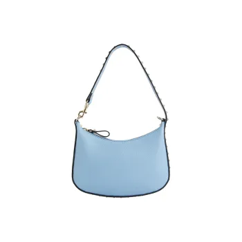 Valentino ROCKSTUD Calfskin Hobo Bag Handbag Shoulder Bag Women's Blue