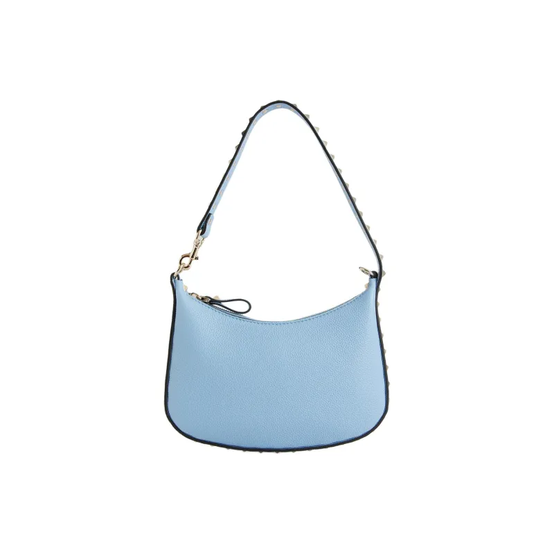 Valentino ROCKSTUD Calfskin Hobo Bag Handbag Shoulder Bag Women's Blue-0