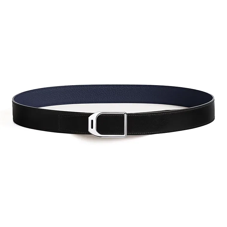 HERMES Stirrups Leather Belts Men-0