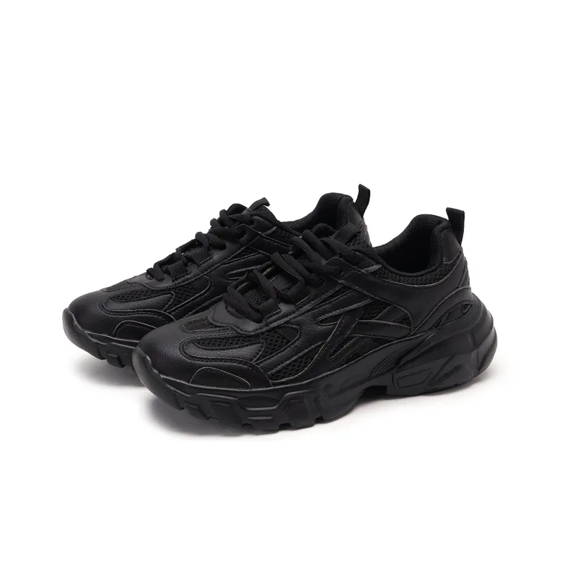 Warrior Cushioning Breathable Height Increasing Low-Top Chunky Sneakers Unisex-3