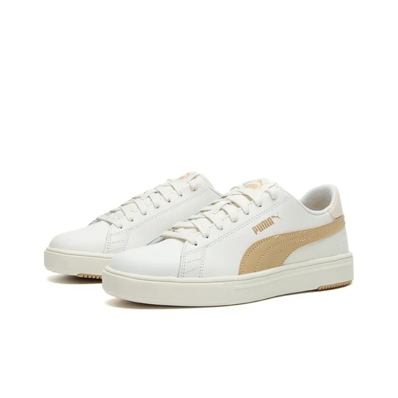 PUMA Serve Pro Lite Slip Resistant Cushioning Wear Resistant Low Top Skateboard Shoes Unisex White Yellow-2