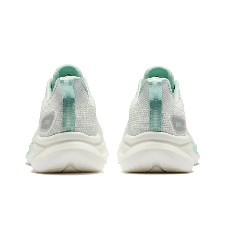 Erke Cushioning Lightweight Low Top Sprint Running Shoes Men's Erke White Bubble Green-3