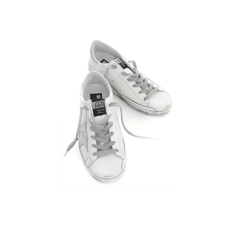 Golden Goose Super Star White Silver Sparkle Women's-3