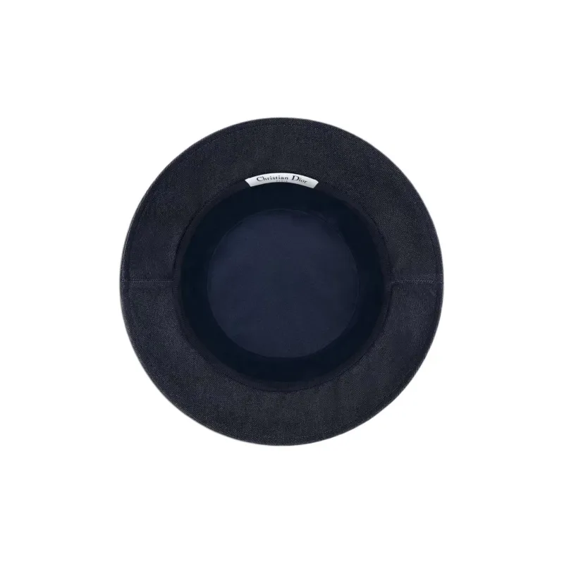 DIOR Cotton Bucket Hats Women's Dark Blue-3