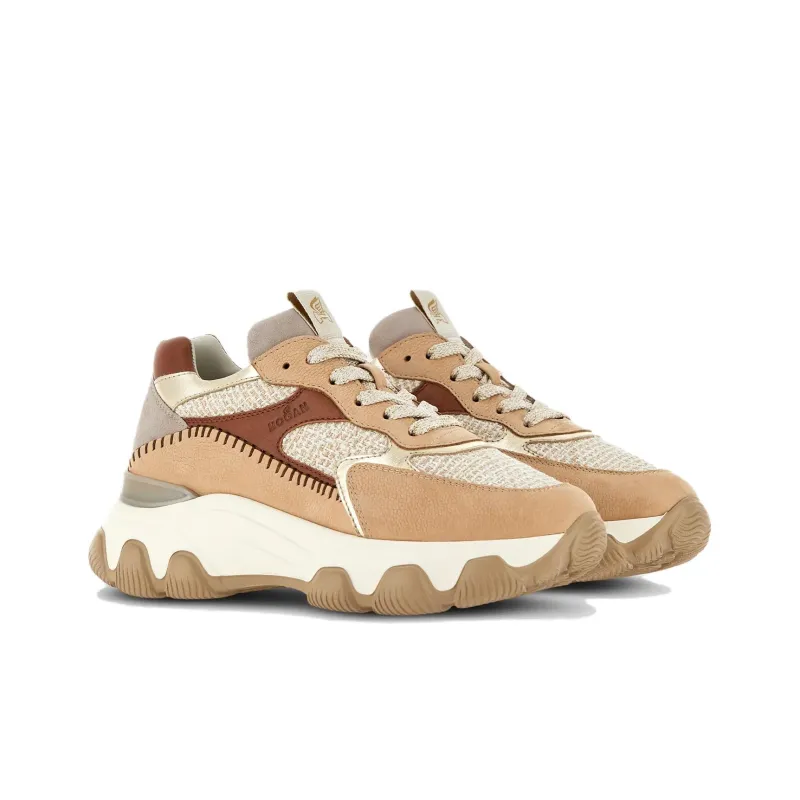 HOGAN Hyperactive Panelled Suede Sneakers-1