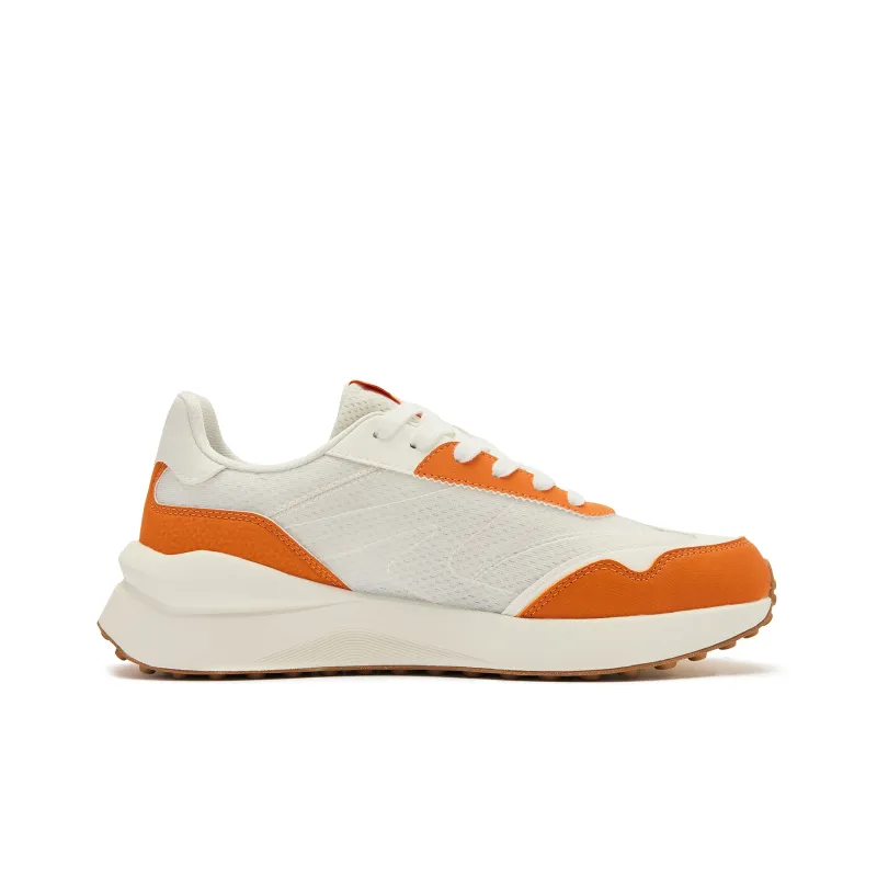 QIAODAN White 2.0 Breathable Mesh Cushioned Anti-Slip And Wear-Resistant Lightweight Low-Top Casual Shoes Men's Ivory-1