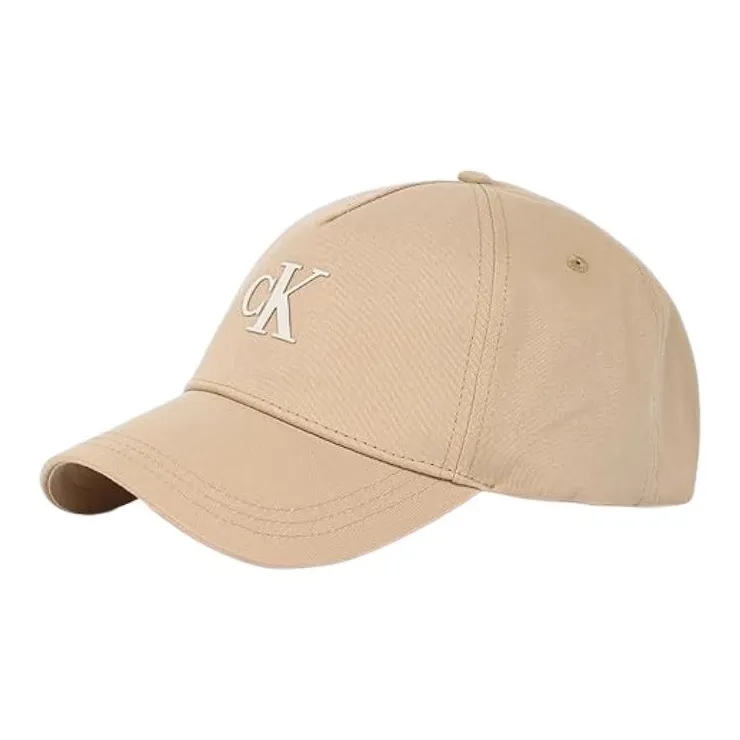 CALVIN KLEIN Organic Cotton Baseball Caps Men's Beige-0