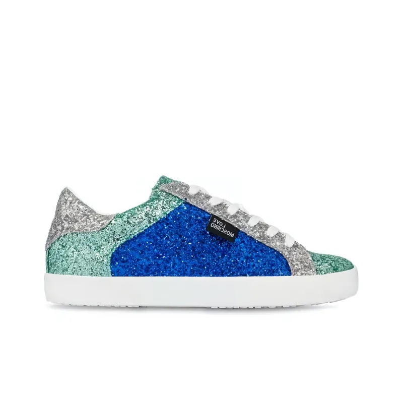 LOVE MOSCHINO Stylish Skateboarding Shoes Women's Electric Blue-1
