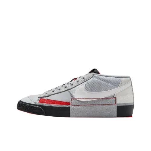 Nike Blazer Low Pro Club 'Wolf Grey University Red'