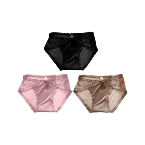 Flowers In Water Underpants Women's 3 Pack Mixed Color