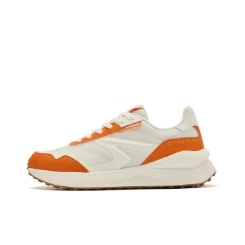 QIAODAN White 2.0 Breathable Mesh Cushioned Anti Slip And Wear Resistant Lightweight Low Top Casual Shoes Men's Ivory