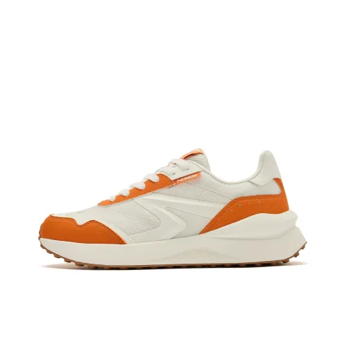 QIAODAN White 2.0 Casual Shoes Men Low-Top Ivory Saffron