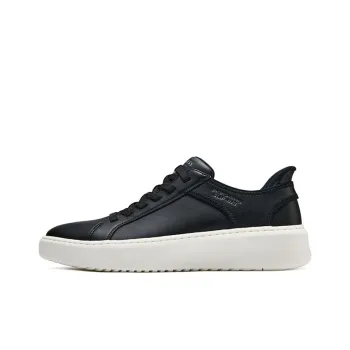 Skechers Street Tres Air Uno Cushioning Wear Resistant Low Top Skateboard Shoes Men's Black White