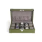 10 Watch Slot-Green Microfiber Leather+Gray Fleece