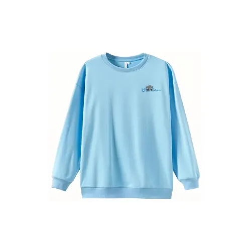 Inman Sweatshirts Women's Aqua Blue