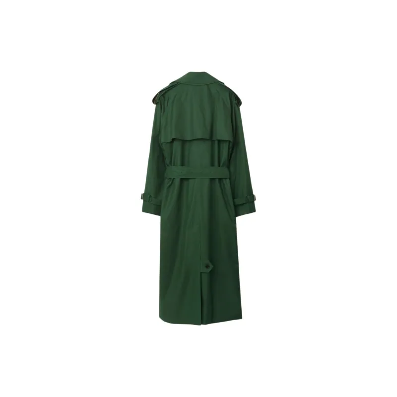 Burberry Long Silk Trench Coat-2