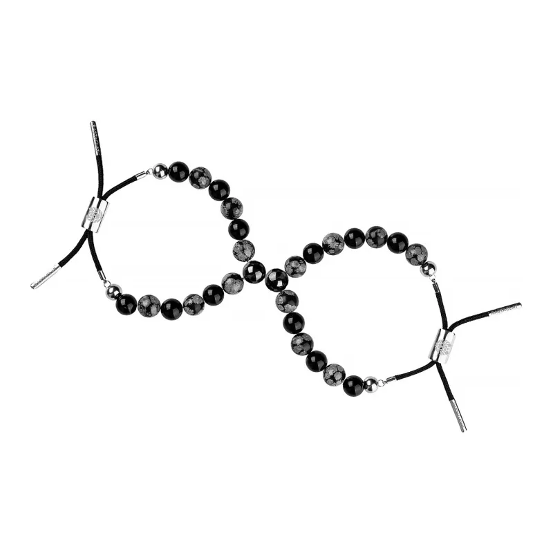 Rastaclat Black Agate Bracelets Unisex-18