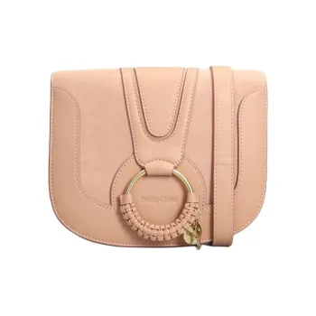 See By Chloe Hana Leather With Suede Crossbody Bag, Shoulder Bag Women's Pink