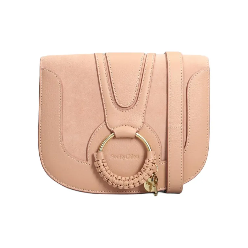 See By Chloe Hana Leather With Suede Crossbody Bag, Shoulder Bag Women's Pink-0