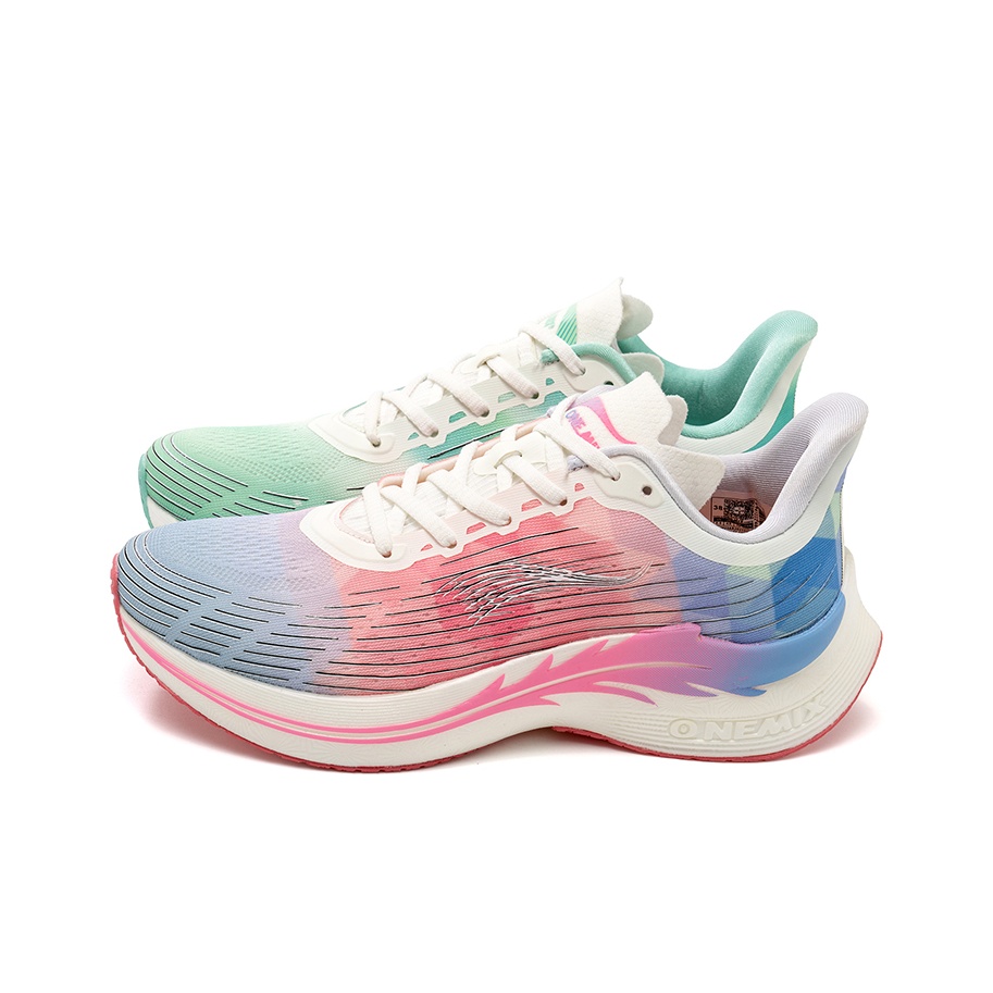 ONEMIX Low-Top Running Shoes Unisex Spring Green Pink