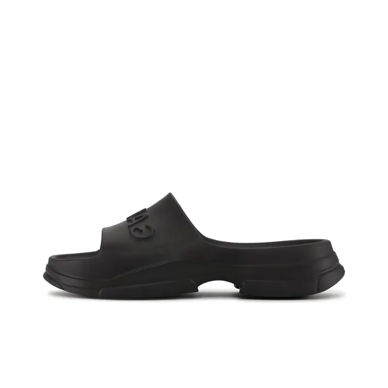 GANNI Logo-embossed Chunky Slides-0
