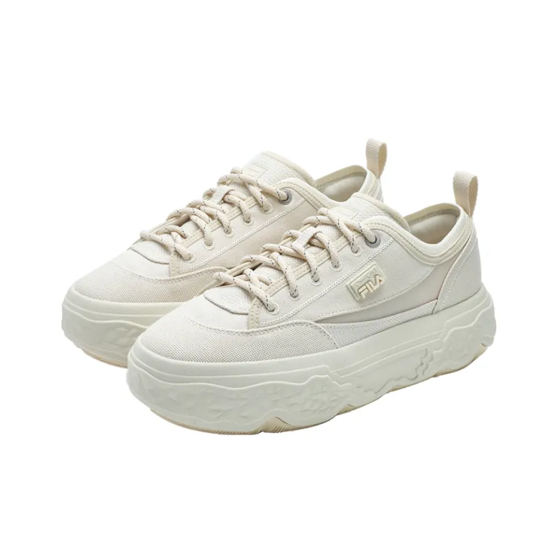 FILA ROCK Shoes Low Top Canvas Shoes Women's White-3