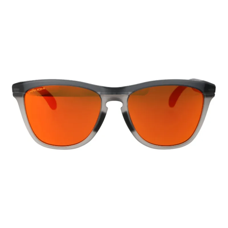 Oakley Acetate Irregular Shape Sunglasses Men's Gray-1