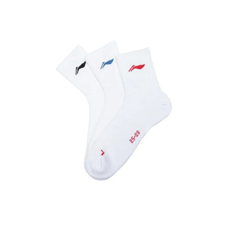 LiNing Badminton Series Mid Calf Socks Unisex 3 Pack-2