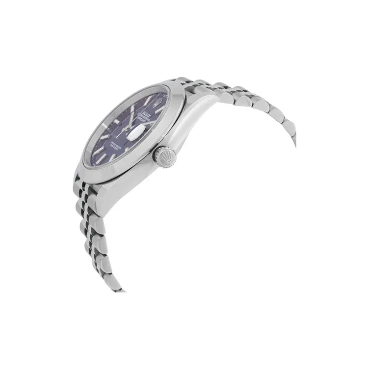 ROLEX Log Series Automatic Mechanical Movement Men's Watches Watch 41mm Blue Dial Oystersteel Case Oystersteel Strap-1