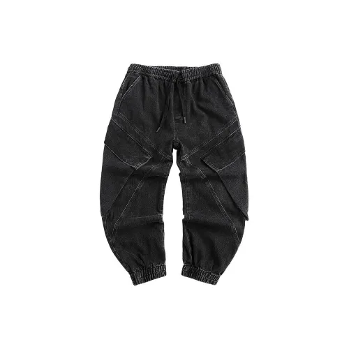 RIVER STONE Jeans Men Black Gray