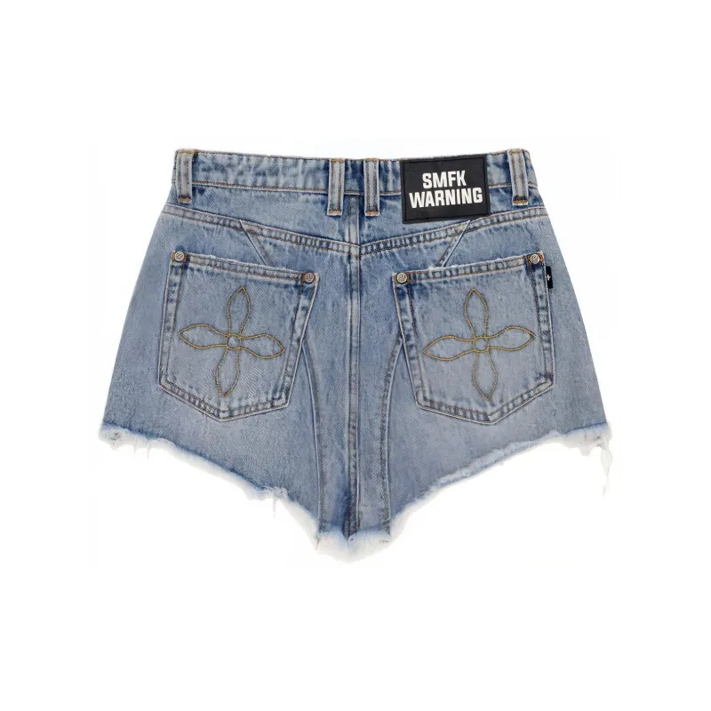 SMFK Wild World Wild World Series Denim Shorts Women's Denim Blue-1