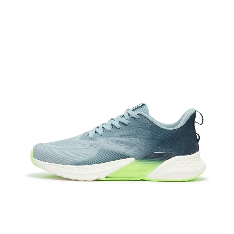 361° Cushioning Wear-Resistant Low-Top Running Shoes Men's Blue Green-0
