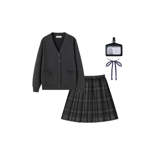 Tokyo Season Uniforms Women's Charcoal Gray Gray River+Carbon Fiber Pen+Small Accessories