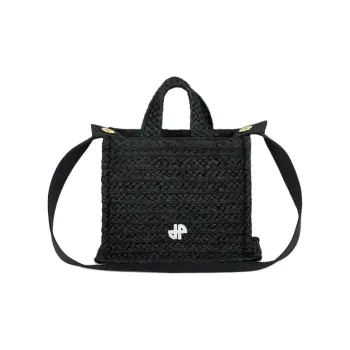 Patou Jp Wovened Small Top Handle Bag